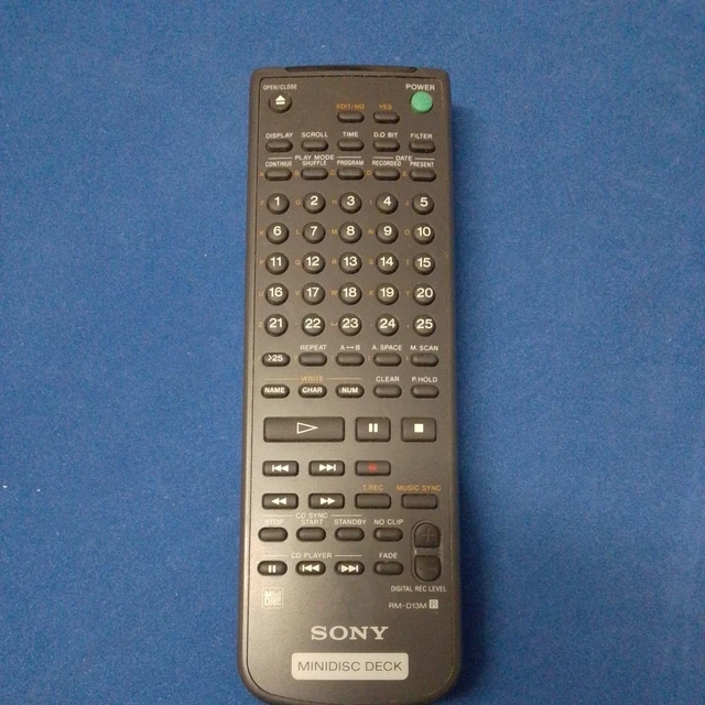 Télécommande Originale Sony RM-D7M Pour Platine Minidisc MD – Occasion