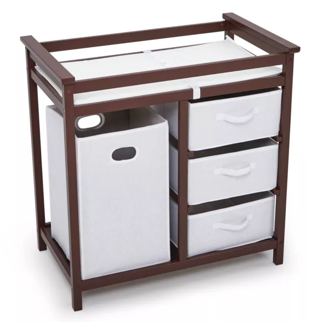 Baby Infant Changing Table Newborn Diaper Station with Pad Nursery Furniture