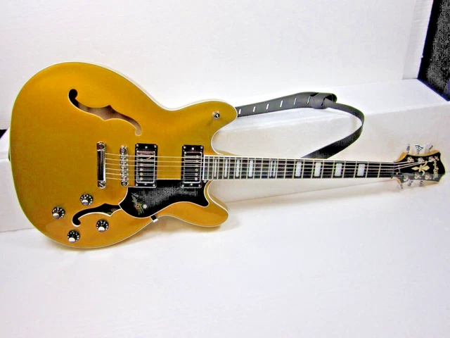Hagstrom Viking Or ~ Justin York ~ Signature + Ceinture + Gigbag 3