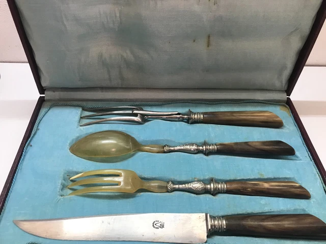 Bistrot Vintage Corne, Effet Corne - Coffret Set Les Essentiels - ensemble de 4 couverts de service