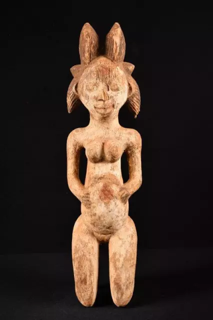 20670 An Authentic African Punu Female Statue Gabon