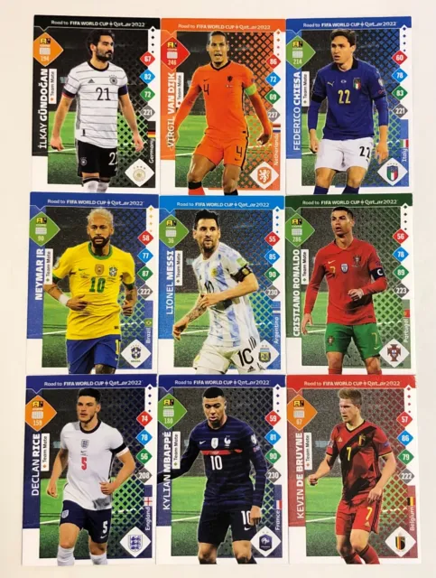 Panini AdrenalynXL Road to FIFA World Cup Qatar 2022/SUBSET/BASE/CARDS #10-#178