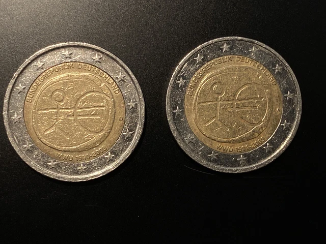 2 Euro Münze Fehlprägung Wwu 1999 Bis 2009 ZWEI EURO MÜNZE WWU 1999-2009 Fehlprägung Deutschland Selten