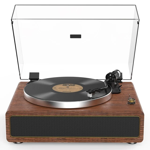 Karcher KA 8050 Platine Vinyle Avec Haut-Parleurs Intégrés - Design Rétro Mahagoni