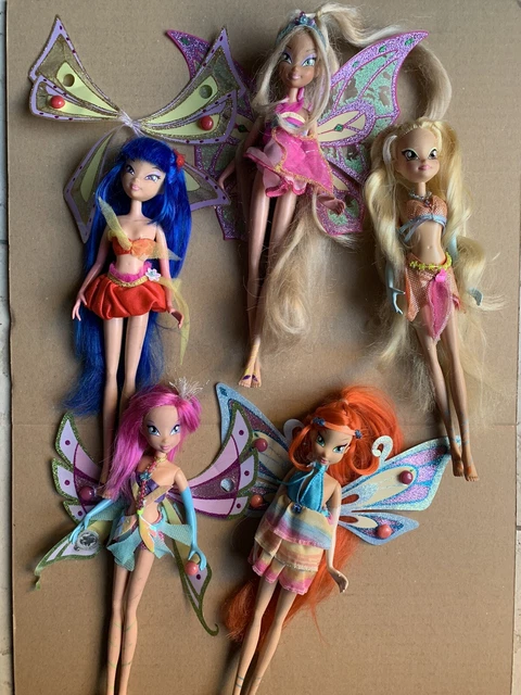 WINX ENCHANTIX ALI luminose E Lucidalabbra Lotto di 5 Rainbow Toys