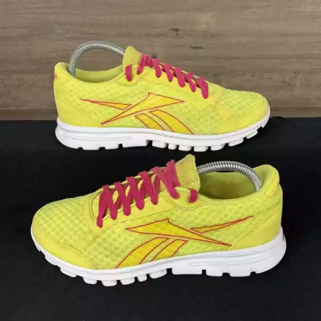 Reebok Womens Realflex CrossFit Nano Running Shoe Athletic Sneakers Yellow Sz 9