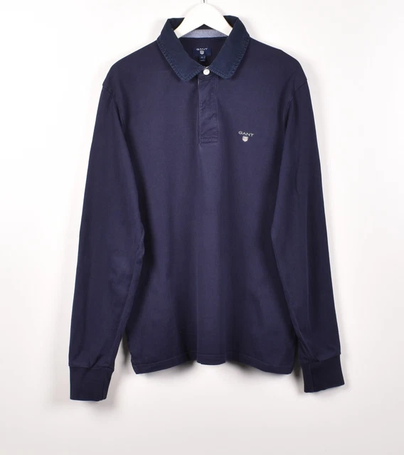 GANT 1/4 Bottoni Uomo Maglione Taglia XL