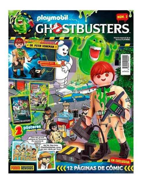 REVISTA PANINI MÉXICO Cazafantasmas Playmobil Número Con Figura
