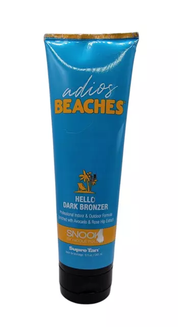 Snooki Adios Beaches Dark Bronzer 9 oz *LABEL DEFECT + BONUS PACKETS