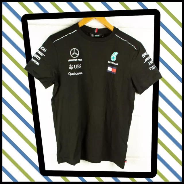 AMG Petronas Mercedes F1 Rennen Team Trikot Schwarz Größe M 786 B
