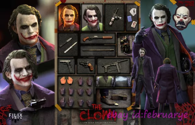 Filix Toys 1/12 FX004 Heath Ledger Joker Action Figures In Stock New