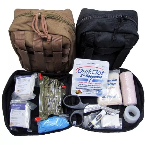 Elite First Aid Military IFAK "Individual First Aid Kit" w/ Quikclot