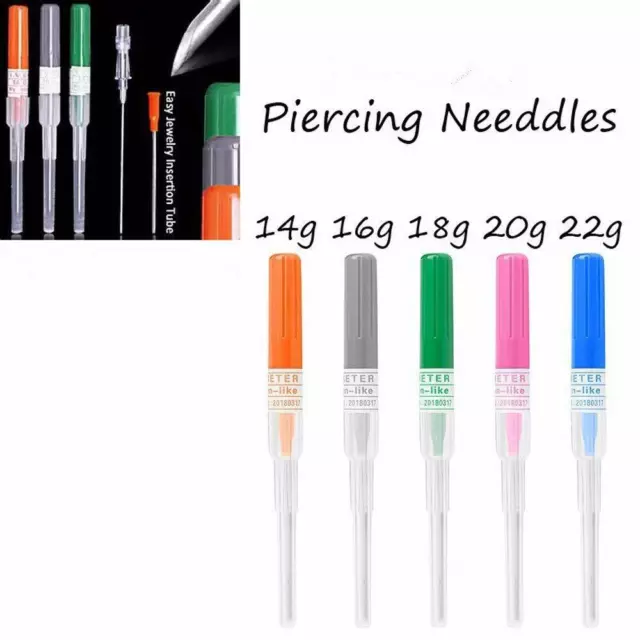 1-5Pcs CATHETER Needles I.V Cannular Tube Body Piercing Medical Vet Intravenous