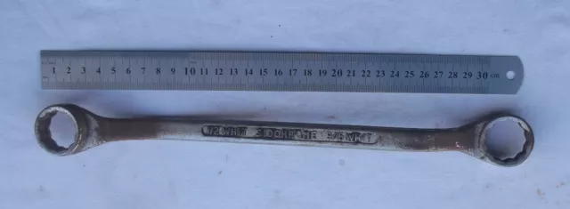 Vintage Sidchrome Whitworth Ring Spanner  Morris Austin Hillman Triumph Ford BSA