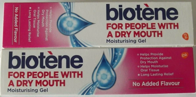 DRY MOUTH  - BIOTENE ORAL BALANCE GEL  -  SALIVA REPLACEMENT 50g - 2 PACKS