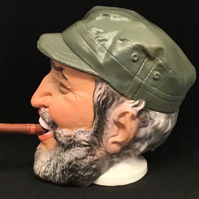 FIDEL CASTRO RUBBER Halloween Mask Cesar 80 with Cigar Prop 225.00