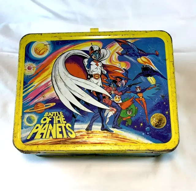 1979 Thermos Battle of the Planets Metal Lunch Box No Thermos