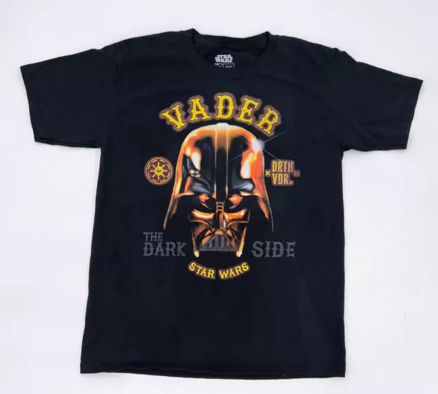 Star Wars Darth Vader Shirt Kids Boys Large Graphic Tee T-shirt Dark Side