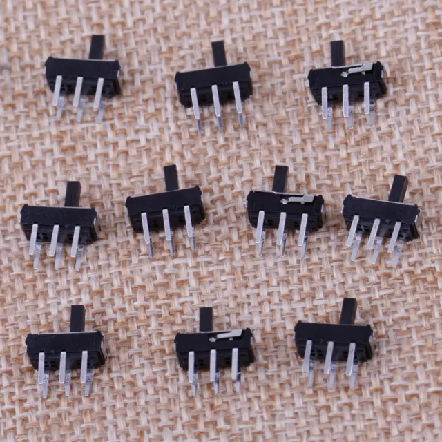 10pcs MSS-22D18 1P2T 6 Pin Toggle Vertical DIP Mini Slide Switch PCB Mount Nm