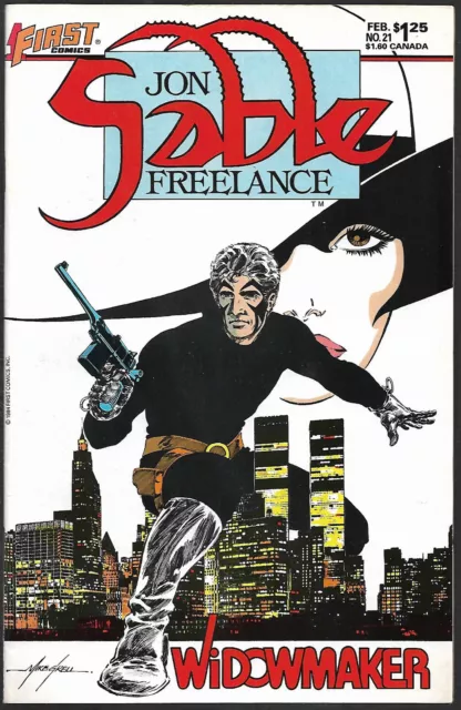 1FIRST COMICS Copper Age : Jon Sable - Freelance #21 (Mike Grell) 1985