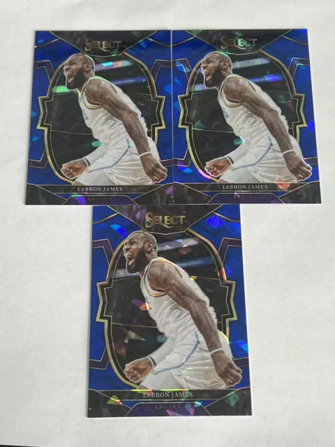 2022-23 PANINI SELECT Lebron James Concourse Silver Cracked Ice