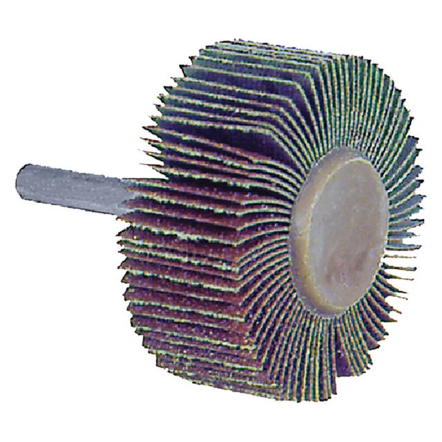 Roue à Lamelles Non Tissée Abrasive Rouge Grain 320 - Épaisseur 25mm, Pour Polissage, Neuf