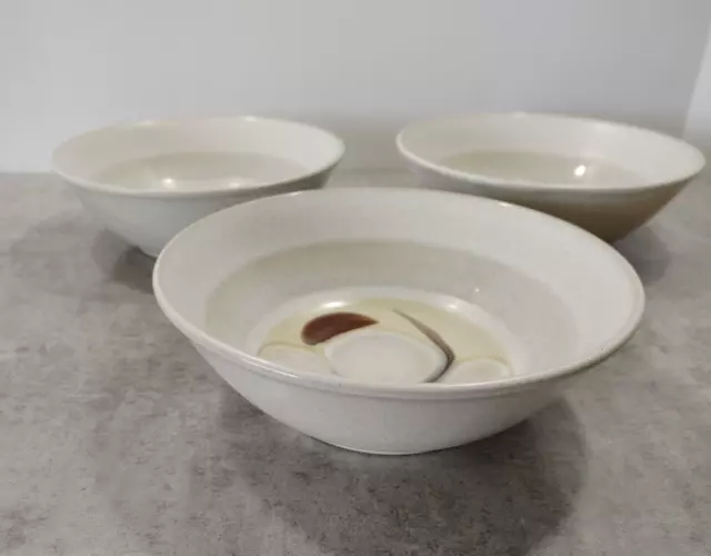 Noritake Folkstone Japan Stoneware ORIENTAL GARDEN 3 Cereal Bowls VGC Noritake Folkstone Japan Stoneware ORIENTAL GARDEN 3 Cereal Bowls VGC
