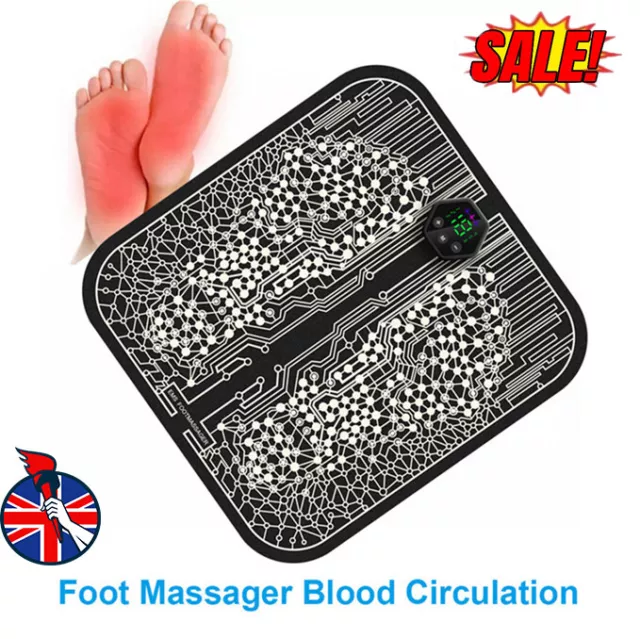 REDUCED! Ryoku EMS Mat Relief Pain Relax Feet Acupoints Massage UK!