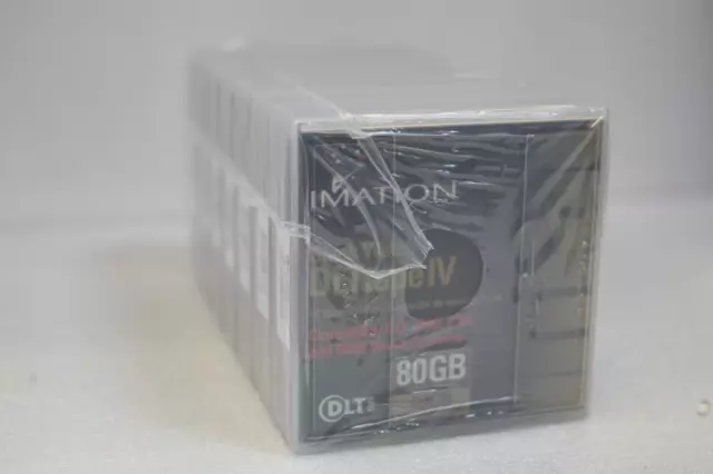 Imation Dlttape IV Noir Montre 80GB/40GB, 1.3cm Paquet De 7 Données Tapes, Neuf