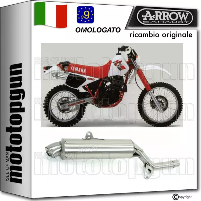 Arrow Scarico Omologato Paris Dacar Yamaha Xt 600 Tenere 1986 86 1987 87 1988 88