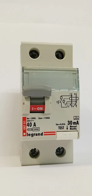 Interrupteur Différentiel 30mA 63A Type A - Siemens - Monophasé - Connexion Auto - Pour Tableau électrique - Protection Des Personnes - 10