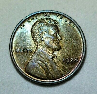 1928-P Lincoln Wheat Penny One Cent 1C Choice Bu Brilliant Unc Bn Brown