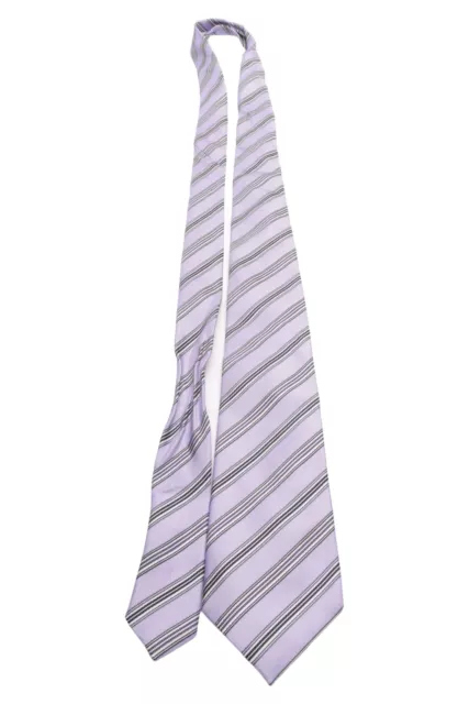 Cravatta Jacques Britt uomo seta viola a righe 150 cm elegante