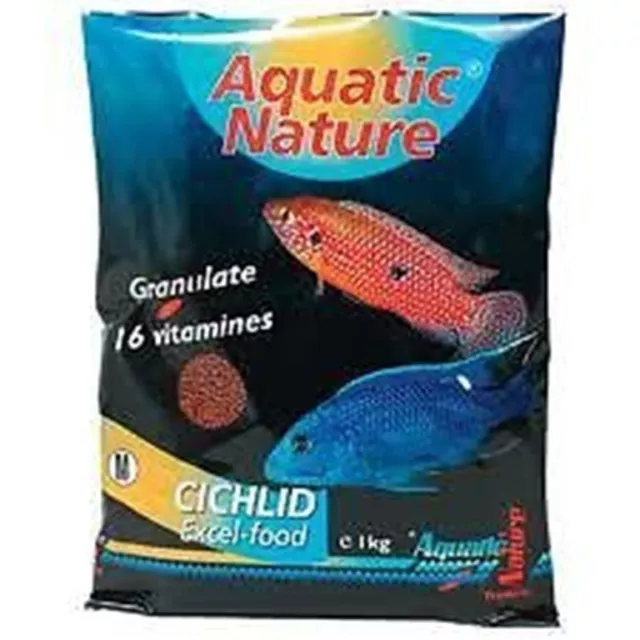 Aquatic Nature African Cichlid Excel Color 500 g Taille S + 500 g Taille M