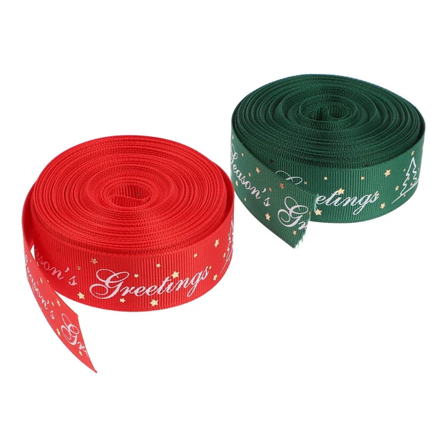 2 rollen von Weihnachten Kranz Band Weihnachten Bänder für Bögen