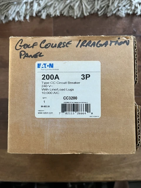 NEW Eaton Cutler Hammer CC3200 Circuit Breaker 200 AMP