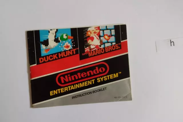 Super Mario Bros/Duck Hunt SOLO libretto manuale di istruzioni per Nintendo NES