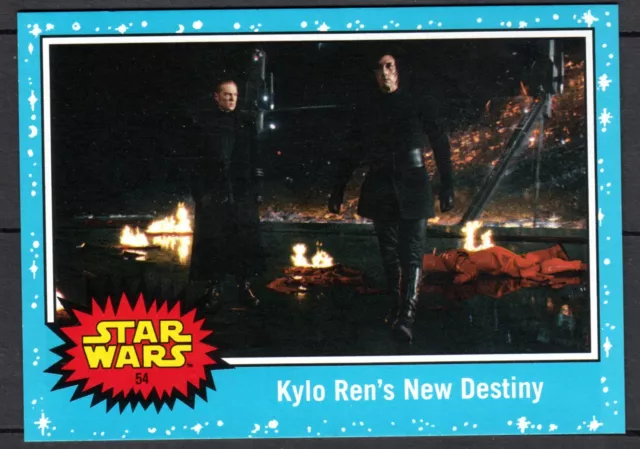 TOPPS STAR WARS 2019 The Rise of Skywalker #54 Kylo Ren's New Destiny - Blue