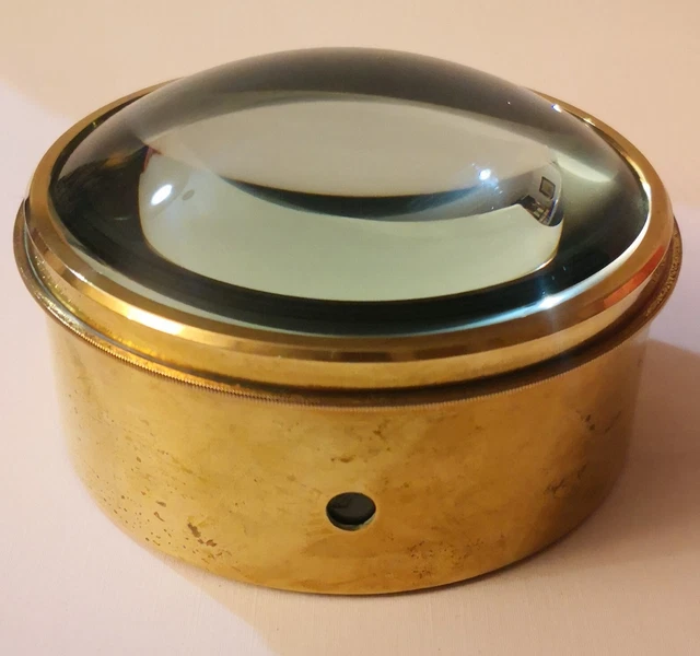 ANCIENNE PETITE LOUPE pliante en laiton pour bijoutier numismate EUR 28
