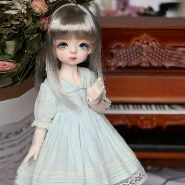 1/6 BJD SD Dolls Baby Girl Bare Resin Ball Jointed Doll + Eyes +Face Makeup Gift