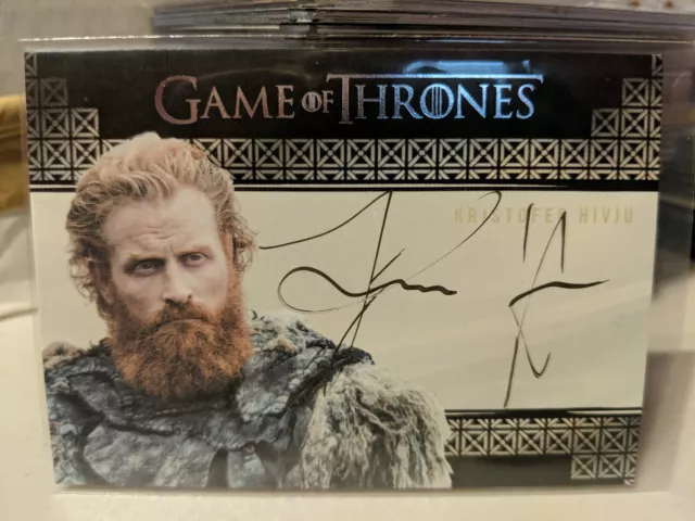 Game Of Thrones Inflexions Kristofer Hivju Autograph Card Valyrian Steel 2019 VL