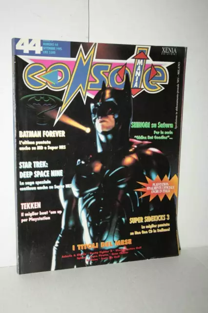 Rivista Console Mania Anno 5 Numero 44 Settembre 1995 Usata Buono Ita Vbc 46864