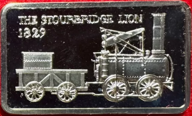 The Great Locomotives Series One - The Stourbridge Lion - .999 Silver - Proof