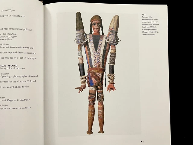 ARTS OF VANUATU by Joël Bonnemaison 1996 University of Hawaii HC NEW HEBRIDES