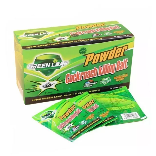 Sachets Poudre Anti Cafard Blattes Green Exterminateur Insecticide Leaf Cafards 2