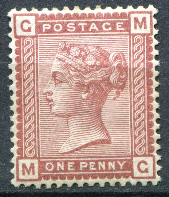 (863) VERY GOOD SG166 QV 1d VENETIAN RED ALMOST UNMOUNTED MINT.