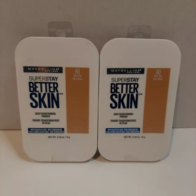 Maybelline New York Super Stay Better Skin 80 Rich Tan ×2 New Powder