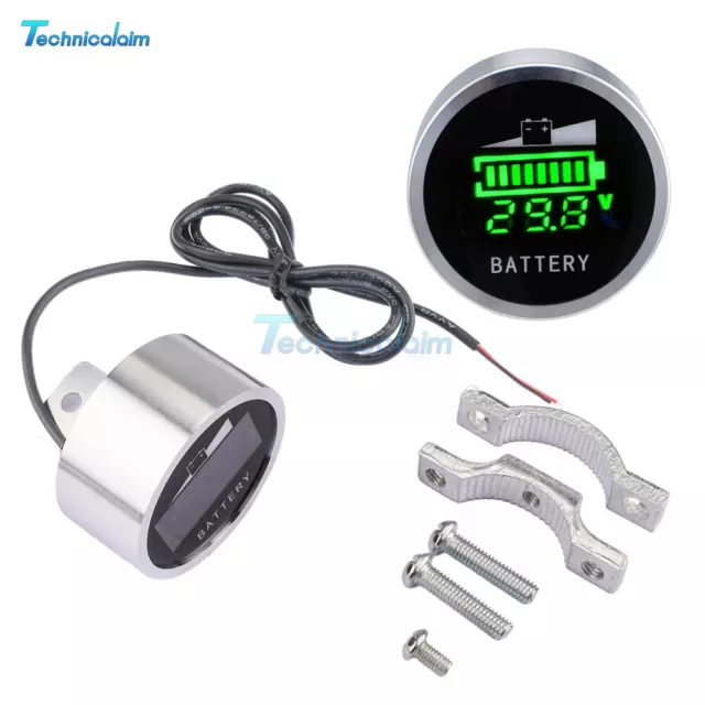 DC6-120V Lead Acid Li-ion Battery Capacity Voltage Indicator For e-scooter