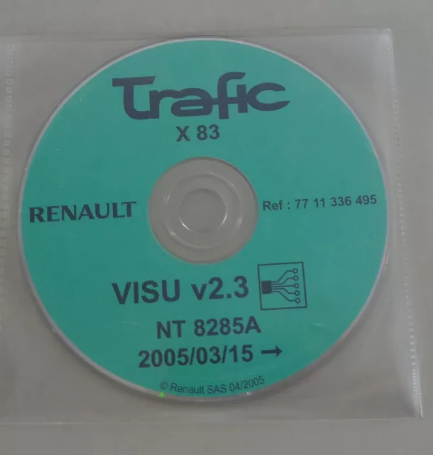 Elektrische Schaltpläne auf CD Renault Trafic X83 Modelljahr ab 03/2005