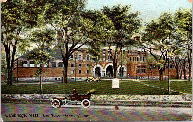 1911, Law School, Harvard College, CAMBRIDGE, Massachusetts Postcard